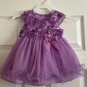 Beautiful Purple Floral Baby Dress